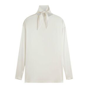 Phoebe Philo Women Silk Knot Neck Top